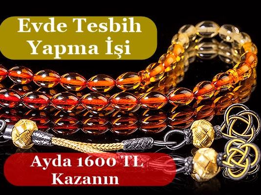 Evde Tespih Yaparak Ayda Ortalama 1600 TL Kazanmak